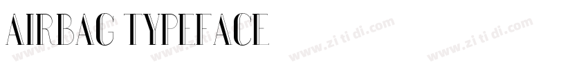 Airbag Typeface字体转换